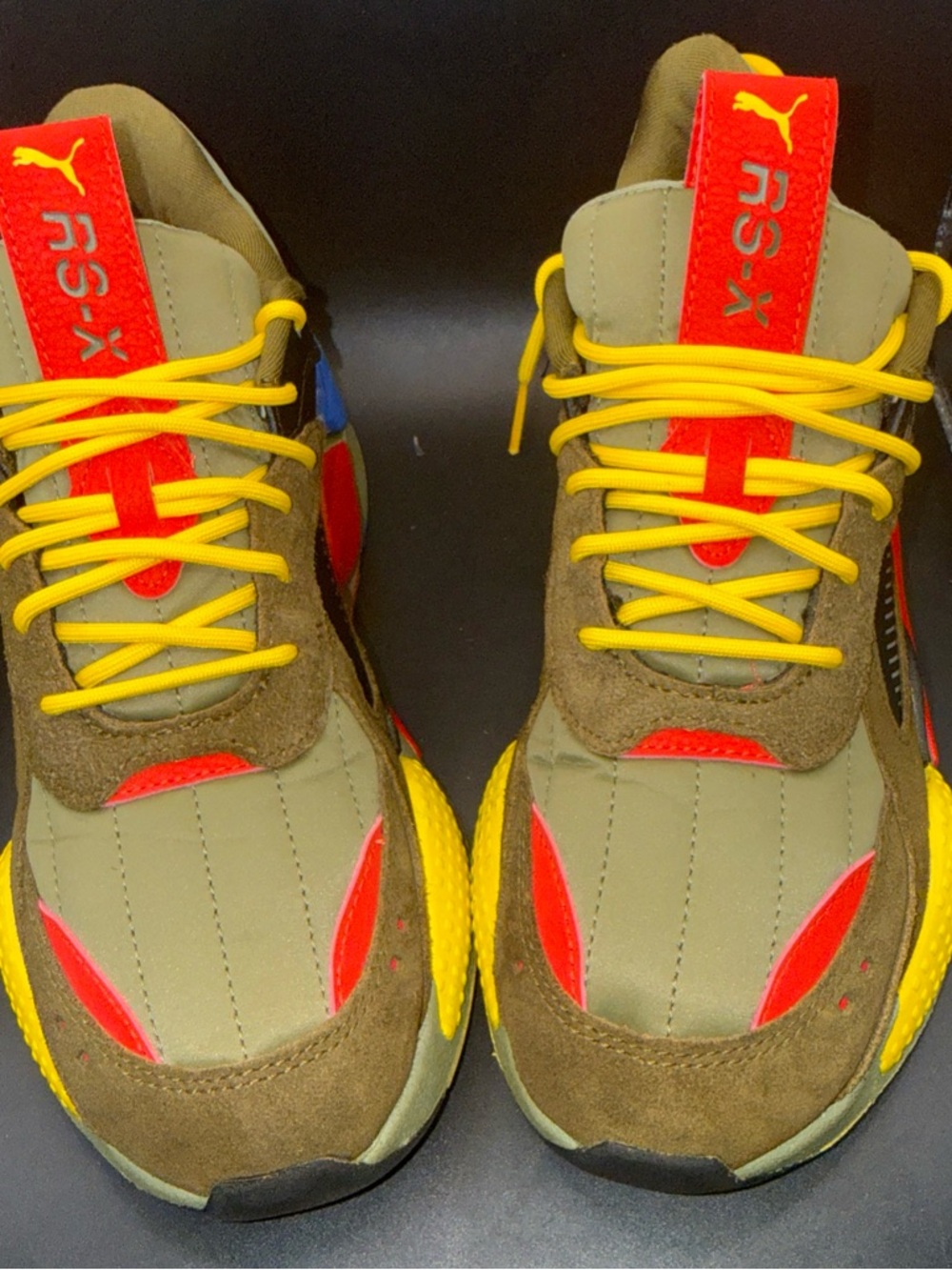 Size 7Y - Puma RS-X Jr Deep Lichen Green, 385889-01, Clean, No Box